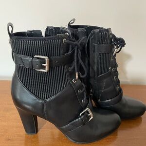Sam Edelman lace up leather boots